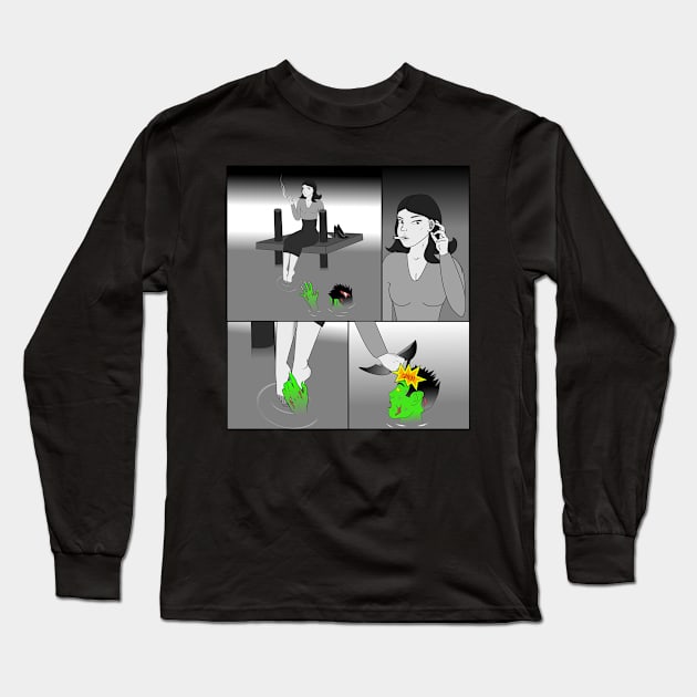 Zombie Attack! Long Sleeve T-Shirt by RollingMort91